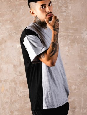 remera bi color gris 2